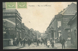 +++ CPA - MOUSCRON - MOESKROEN - Frontière - - Rue De La Marlière - Café - Estaminet - Carte Animée  // - Mouscron - Moeskroen