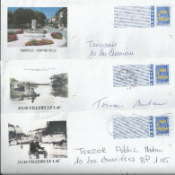 Lot De 35 PAP Usagés Du Doubs - Tous Différents - Pas De Commerciaux - - Lots Et Collections : Entiers Et PAP