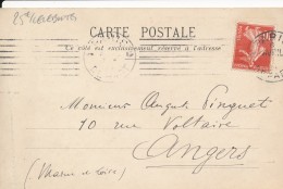 CPA Célébrité Autographe Compositeur Et écrivain Gustave MOUCHET écrivant Au Poète Auguste PINGUET 1909 - Singers & Musicians