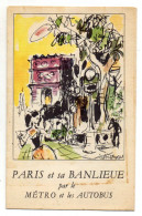 PLAN RESEAU RATP  PARIS ET SA BANLIEU   Par Le Métro Et L'Autobus  ANNEE 1961 - Europe