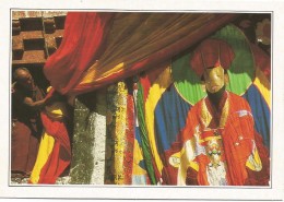 R3001 India - Ladakh - Festa Annuale Al Monastero Di Hemis - Cartolina Con Legenda Descrittiva - Edizioni De Agostini - Asia