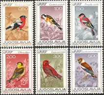 YUGOSLAVIA 1968 Fauna Song Birds Set MNH - Ongebruikt