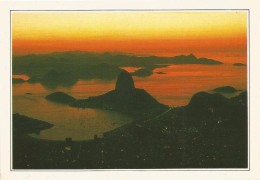 R3022 Brasile - Rio De Janeiro - La Baia Di Guanabara - Cartolina Con Legenda Descrittiva - Edizioni De Agostini - Amérique