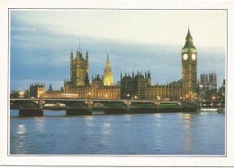 R3027 Gran Bretagna - Londra - Big Ben - Victoria Tower - Cartolina Con Legenda Descrittiva - Edizioni De Agostini - Europe