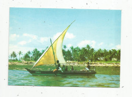 Cp , Bateau De Pêche Africain , African Sail Boat , Vierge , Ed : East Africa , Kenya - Visvangst