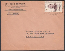 Madagascar 1954, Airmail Cover "Rene Esnault" Tananarive To Marseille W./postmark Tananarive - Poste Aérienne