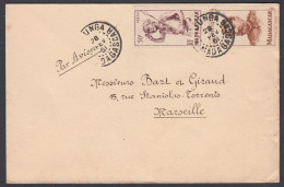 Madagascar 1951, Airmail Cover Majunga To Marseille W./postmark Majunga - Posta Aerea