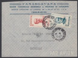 Madagascar 1951, Airmail Cover "Fanasoavana" Nossi-Be To Marseille W./postmark Nossi-Be - Aéreo