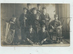 Schiltigheim (67) :GP De La Fanfare En 1910 (animé) PF CARTE¨PHOTO RARE. - Schiltigheim