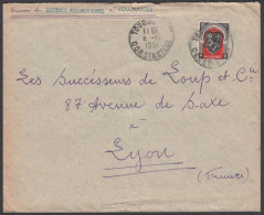 Algeria 1951, Airmail Cover Touggourt To Lyon W./postmark Touggourt - Luftpost