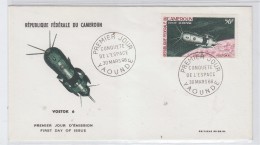 Cameroon VOSTOK 6 SPACE FDC 1966 - Afrique