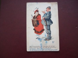 Carte Postale Ancienne Humoristique, Illustrée Par Mich (agent Et Dame) - Mich