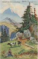 Hochalm Im Karwendelgebirge Künstlerkarte Schlemo - Beschrieben 1903 - Schlemo, F.