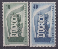 Europa Cept 1956 Germany 2v Original Gum ** Mnh (32737B) - 1956