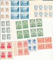 Argentine Lot De 80 Timbres Neufs MNH En Paire, Blocs De 4, Blocs De 6 - Collezioni & Lotti