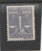 #195 REVENUE STAMP, 1000 LEI, JUDICIAL STAMP, MNH**,  ROMANIA. - Steuermarken