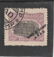 #196  REVENUE STAMP, BUDAPEST, OVERPRINT, BIRO SI COMP ARAD, ONE STAMP, ROMANIA. - Fiscaux