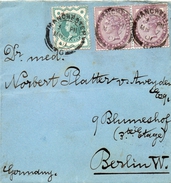 Grande Bretagne Lettre De Manchester Pour L'Allemagne 1901 - Postmark Collection