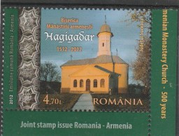 #197 HAGIGADAR MONASTERY, ROMANIA - ARMENIA, 2012, MNH**, ONE STAMP, ROMANIA. - Neufs