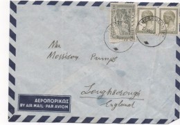 3080 Carta Aérea  Grecia Thessaloniki 1954 - Storia Postale