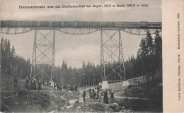 AK Geyer Eisenbahnbrücke Eisenbahn Brücke Greifenbachtal Greifenbachviadukt Bei Thum Ehrenfriedersdorf Tannenberg Wiesa - Geyer