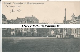 CPA 68 ALTKIRCH Carte Rare Rathausplatz Mit Muttergottesbrunnen - Altkirch