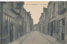 CPA 72 LE LUDE Rue D'Orée, Commerces Tabac, Buvette - Altri & Non Classificati