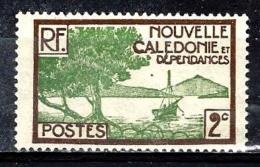 NOUVELLE CALEDONIE 140** 2c Sépia Et Vert-jaune Baie De La Oointe Des Palétuviers - Neufs