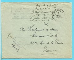 Brief Stempel ST-TRUIDEN Op 8/10/1936 Met Stempel ARMEE BELGE / DEPOT D'ARMEE N°4 - Lettres & Documents