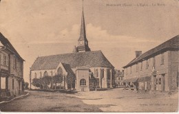 27 - HARCOURT - L´Eglise - La Mairie - Harcourt