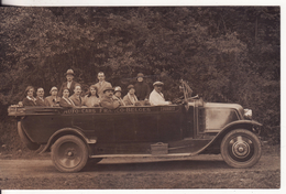 Carte Postale Photo LOURDES-GAVARNIE-AUTO-CARS FRANCO-BELGES-BUS-AUTOBUS-AUTOCARS-VOITURE-TRANSPORT- - Buses & Coaches