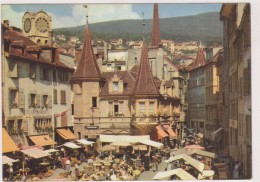 SUISSE,HELVETIA,SWISS,SWITZERLAND,SCWEIZ,SVIZZERA, NEUCHATEL,HOTEL DU MARCHE A GAUCHE - Neuchâtel