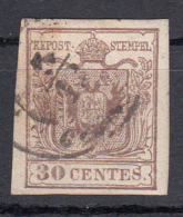 Lombardo Veneto 30 Cent. (carta A Macchina) - Lombardy-Venetia