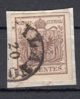Lombardo Veneto 30 Cent. (carta A Macchina) - Lombardo-Venetien