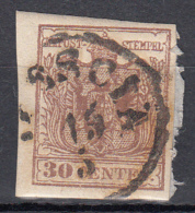 Lombardo Veneto 30 Cent. (carta A Macchina) - Lombardy-Venetia