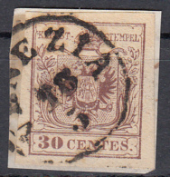 Lombardo Veneto 30 Cent. (carta A Mano) - Lombardy-Venetia