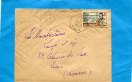 MARCOPHILIE-  LettreNIGER->Françe Cad Hexagonal 1957 DIRKOU -stamp A O F Laboratoire - Brieven En Documenten