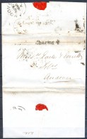 1846 , GRAN BRETAÑA ,CARTA CIRCULADA ENTRE MANCHESTER Y ANDOVER - ...-1840 Prephilately