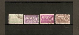 INDIA - BHOPAL 1944 - 1947 OFFICIALS SET OF 4 SG O347/0349 FINE USED Cat £10.50 - Bhopal