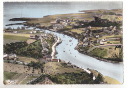 CLOHARS CARNOET  EN FINISTERE VU GENERALE DU PORT ET DE LA COTE  CARTE CIRCULEE - Clohars-Carnoët