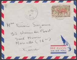 Senegal 1951, Airmail Cover Diourbel To Marseille W./postmark Diourbel - Hojas Y Bloques