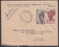 French West Africa 1952, Airmail Cover Kaolack To Lyon W./postmark Kaolack - Covers & Documents