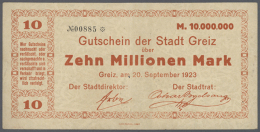 Mittel- Und Ostdeutschland, Kleines Lot Von 33 überwiegend Hochinflationsscheinen Meist Aus Sachsen,... - [11] Local Banknote Issues