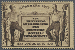 Bausteine Und Spendenscheine, Kleines Lot Von 28 Belegen 1915/65 Mit U.a. Nürnberg Spendenmarke 20 Mark... - [11] Emissions Locales