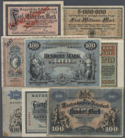 Lot Mit 66 Länderbanknoten Bayern, Baden, Württemberg Und Sachsen, Dabei Auch Einige Reichsbahn. Durchweg... - [11] Lokale Uitgaven