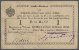 Deutsch Ostafrika: Sammelalbum Mit 55 Noten DOA 1 Und 5 Rupien Ro.910-928, Alle Unterschiedlich In Gebrauchter,... - Deutsch-Ostafrikanische Bank