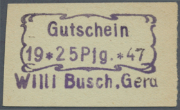 1945/47, 20 Kommunale Und Private Notgeldscheine, Dabei Egeln 1, 2 Und 5 Mark, Gera Willi Busch 10 Pf. Und... - Andere & Zonder Classificatie