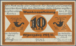 Ostpreußen, Königsberg, Wanderausstellung Ostpreußen GmbH, 10 Mark, O. D. - 31.12.1922, Erh. I (D) - [11] Emissions Locales