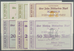 Geislingen, Albert Schurr, Fabrik Landwirtschaftlicher Maschinen, Eisengießerei, 5 Mrd. (Unterdruck Rosa Bzw.... - [11] Local Banknote Issues