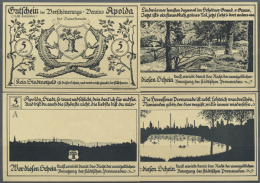 Apolda, Verschönerungsverein, 4 X 5 Mark, O. D., Spendenscheine, Erh. I (D) - [11] Emissions Locales